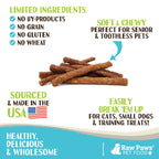 Soft Stick Treats for Dogs & Cats, Chicken Recipe, Grain-Free 6-oz Training Rewards, Made in USA