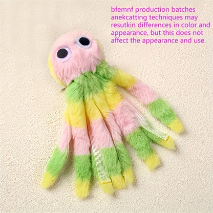 Cat Kick Toy Octopus 5-Pack - Cute Stuffed Chew & Kick Plush Toy for Indoor Cats, Teaser Wand Replacement Heads, Colorful Catnip-Style Interactive Cat Toy Set for Biting & Bunny Kicking