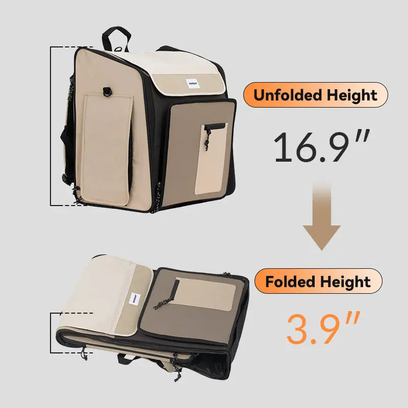 Pet Travel Backpack Tent for Cats and Small Dogs, Expandable 360° Ventilated Carrier for Car Trips, Camping and Home