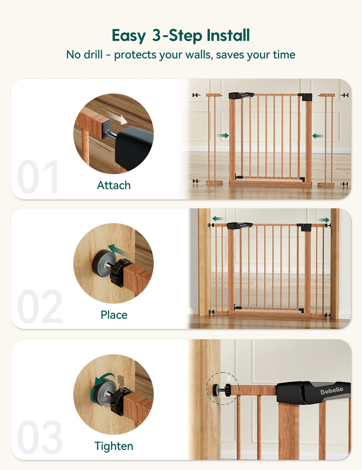 Pressure-Mounted Pet Gate product image 17