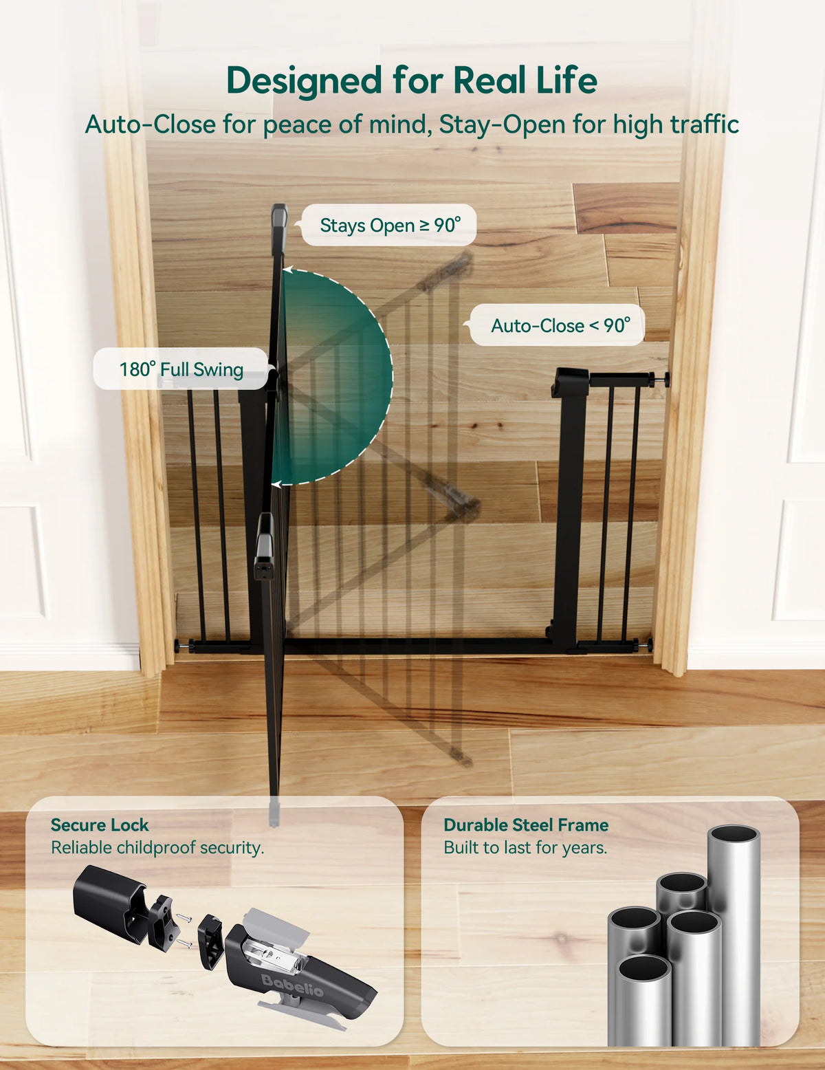 Pressure-Mounted Pet Gate product image 13
