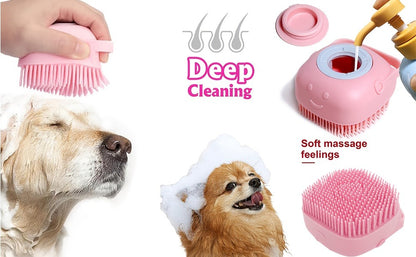 Cat & Dog Grooming Set 9-in-1 & 11-in-1 – Self-Cleaning Slicker Brush, Nail Clippers & File, Flea Comb, Shampoo Brush, Finger Toothbrush & Storage Bag, No Battery, Pink or Blue
