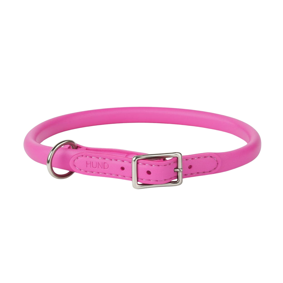 Rolled Italian Leather Dog Collar product image 1
