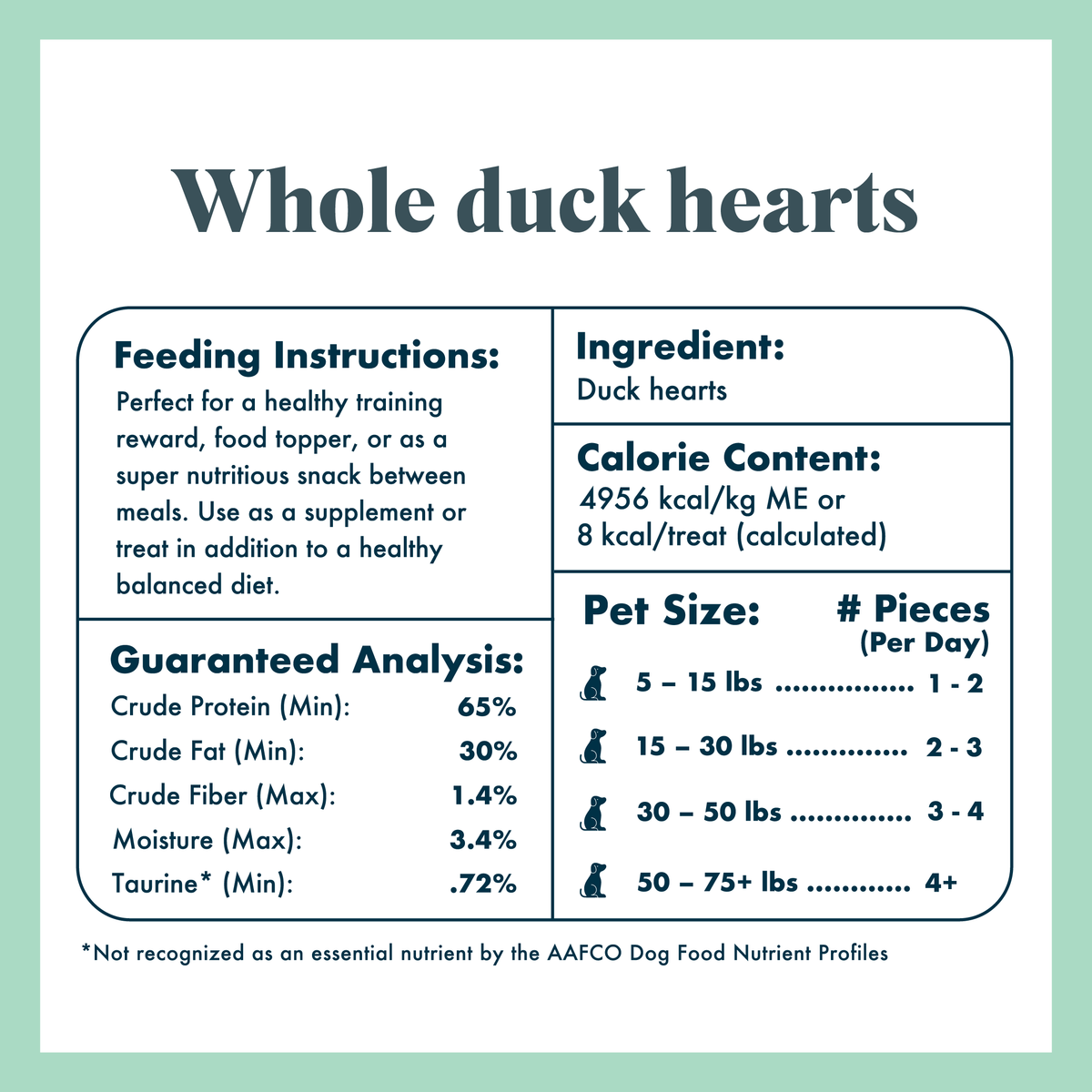 Freeze-Dried Duck Heart Pet Treat product image 5