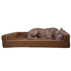 Three-Sided Orthopedic Bolster Dog Bed, Medium $159.99 - 34"x22"x4" / Chocolate