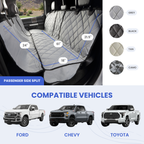 4Knines Crew Cab Cover passenger side measurements diagram vehicles