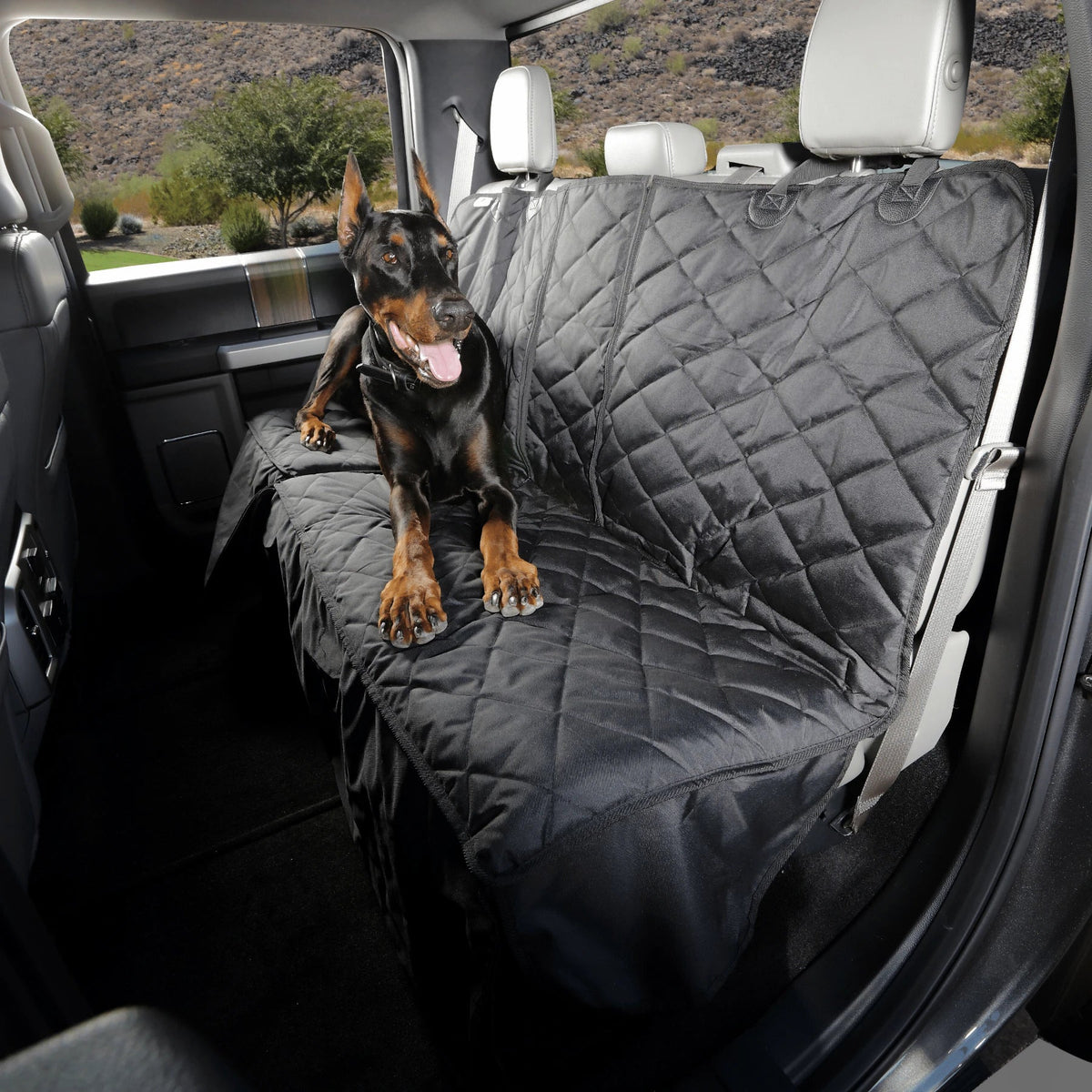 4Knines Crew Cab Cover with dog