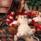 Cat Backpack Mini Calico Plush Kitty Bag for Teens, a Comforting Companion for Calm Moments Wherever You Go