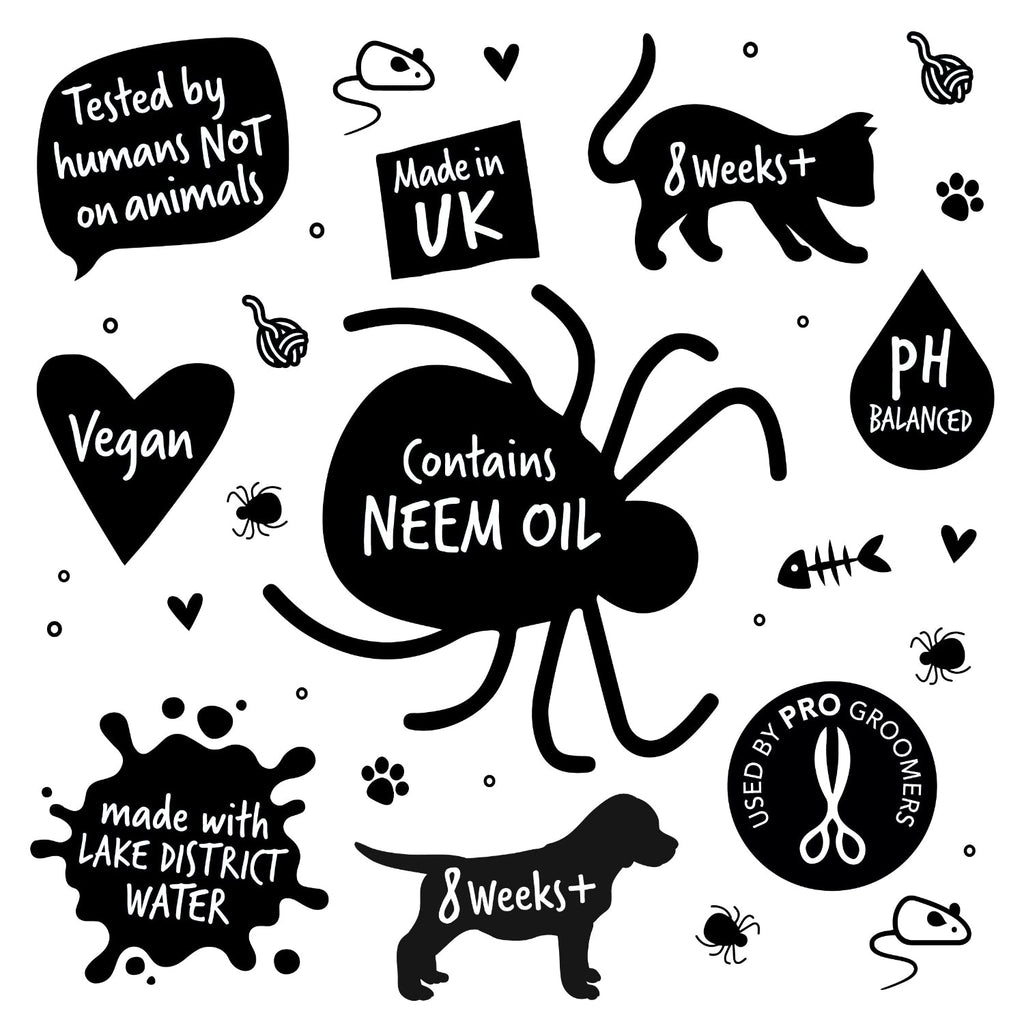 No-Rinse Flea and Tick Dog Shampoo with Neem Oil, Waterless Coat Care for Quick Between-Bath Grooming source image 6