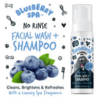 No-Rinse Dog Facial Wash and Shampoo with Blueberry and Colloidal Oatmeal for Waterless Coat Refreshing source image 11