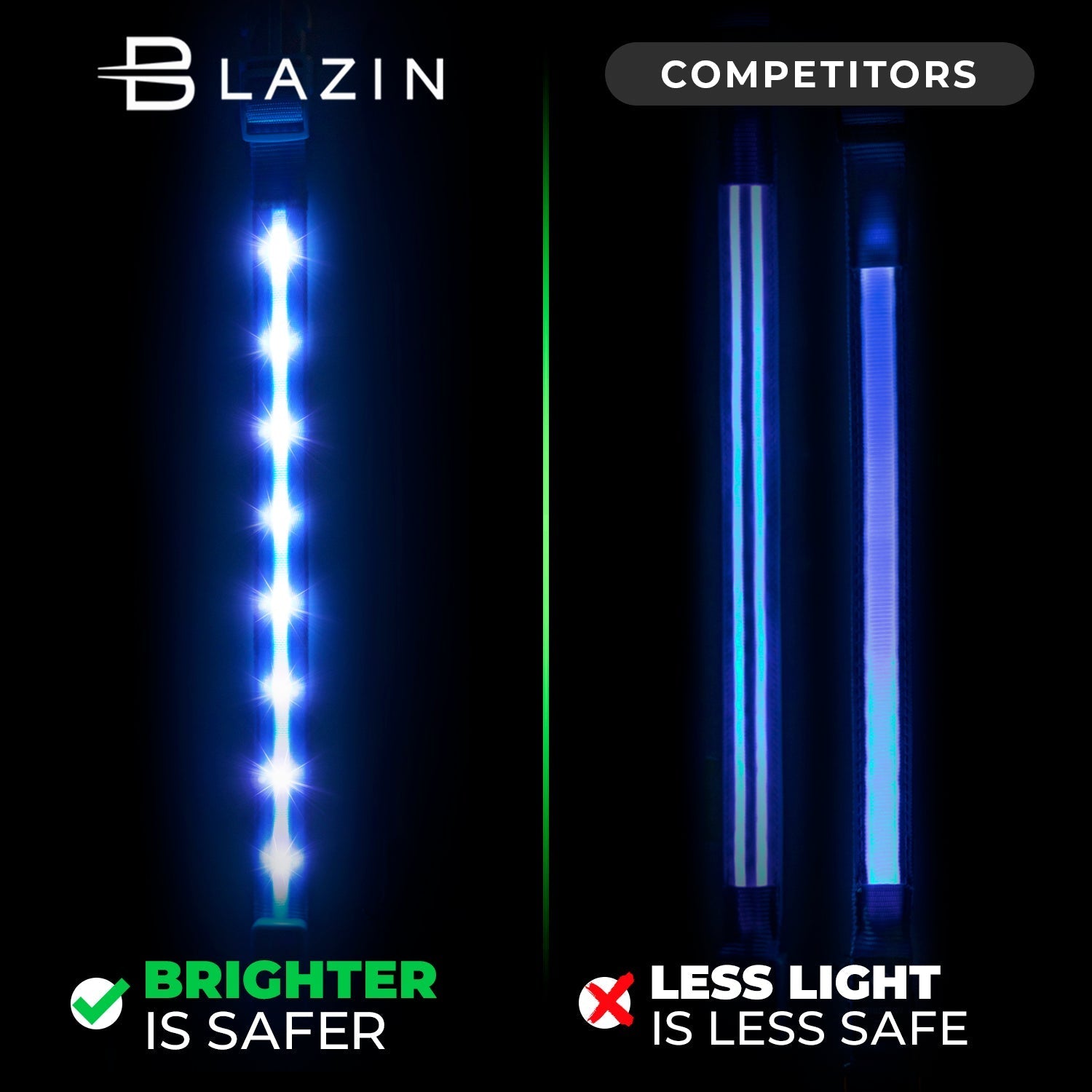 LED Dog Collars - Brighter is Safer