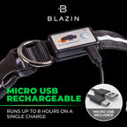 Black LED Dog Collar #color_black