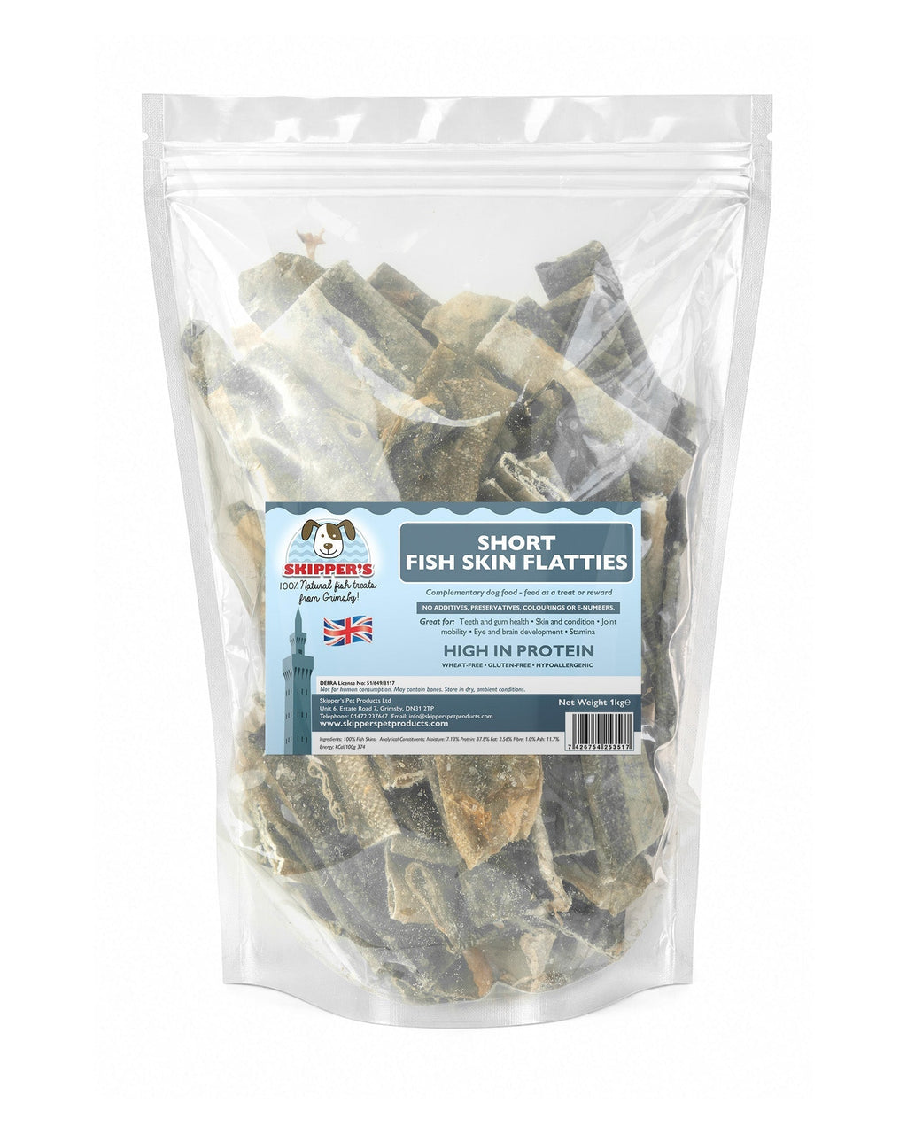 Fish Skin Flatties - Skipper's Pet Products