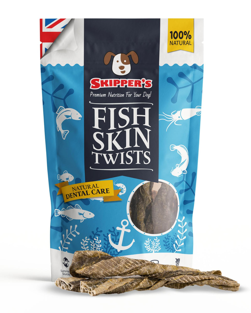 Fish Skin Twists - Skipper's Pet Products