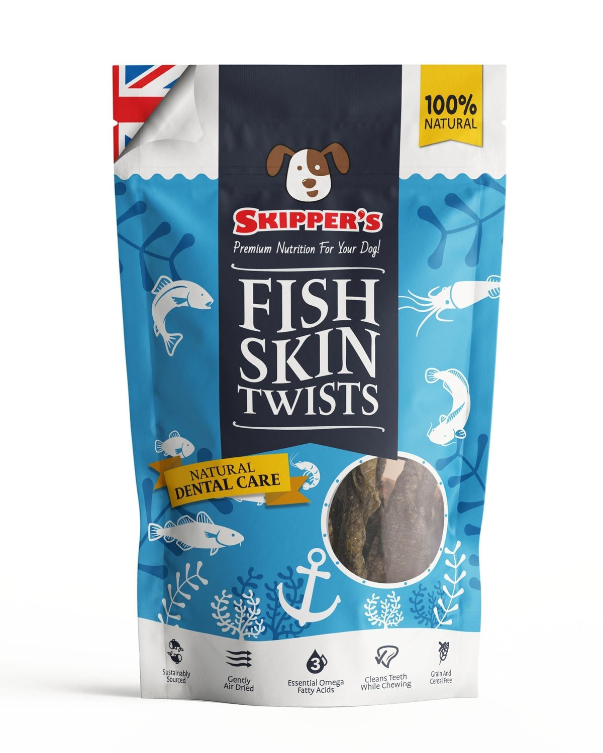 Fish Skin Twists - Skipper's Pet Products
