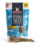 Air-Dried Cod Fish Skin Dog Chews, Short / 70g
