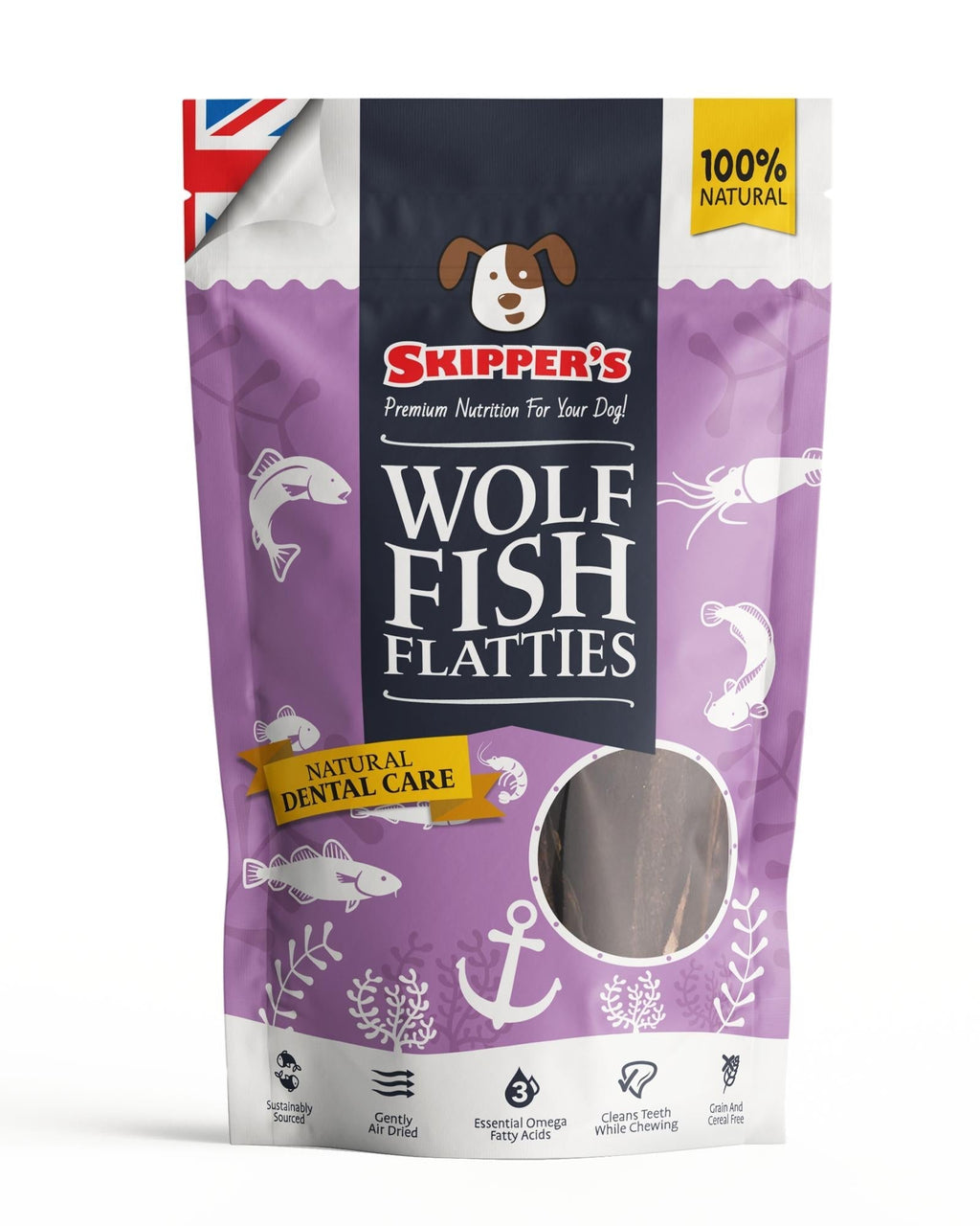 Wolf Fish Flatties - Skipper's Pet Products