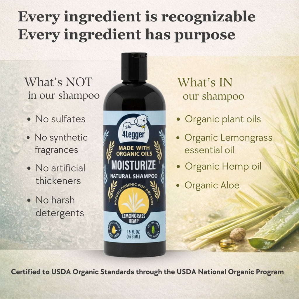 Organic Lemongrass and Hemp Dog Shampoo product image 4