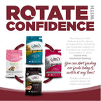 Rotate with Confidence: NutriSource diets feature a wide variety of ingredients specifically formulated to allow hassle-free rotational feeding.