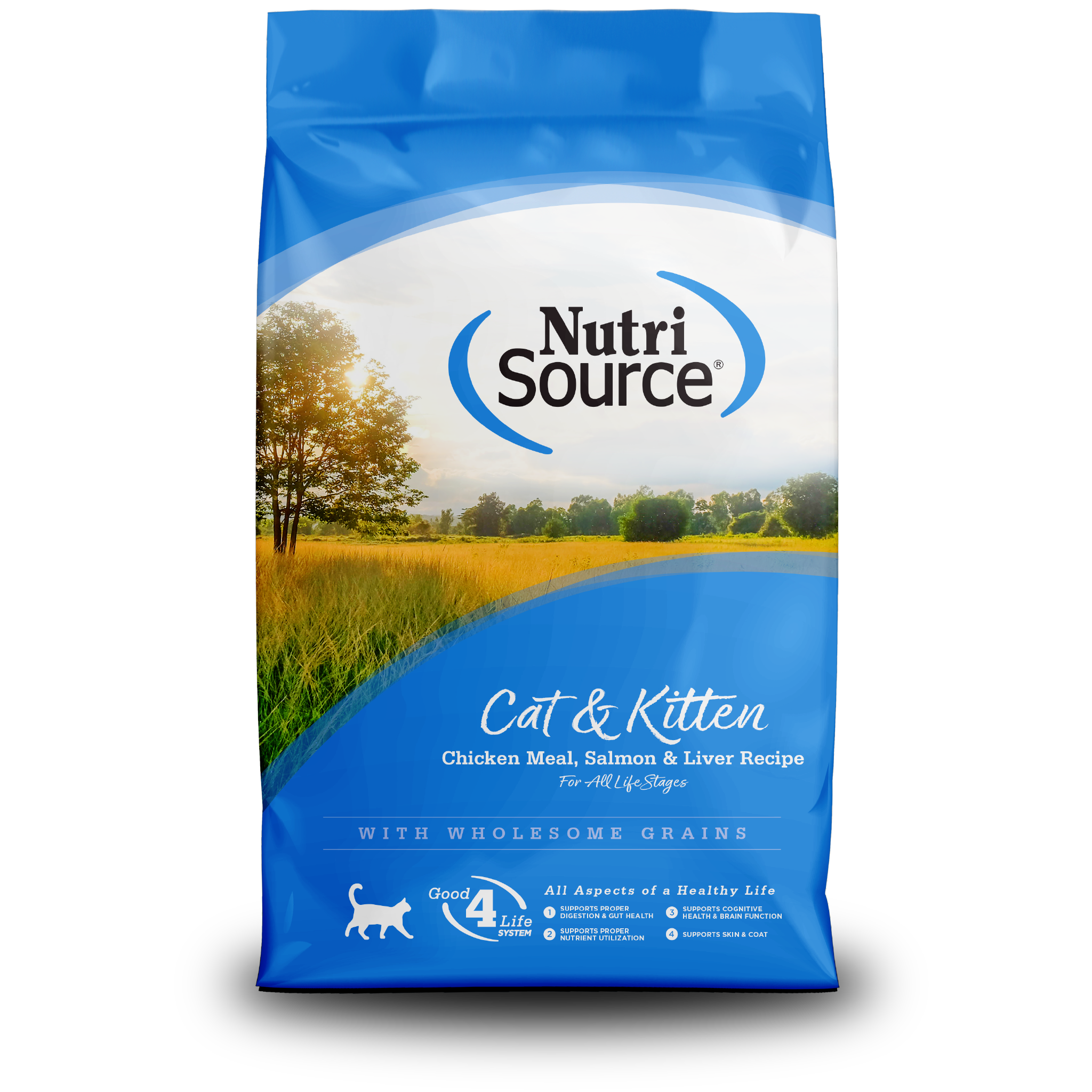 Chicken Meal Salmon and Liver Dry Cat Food, 12 lb