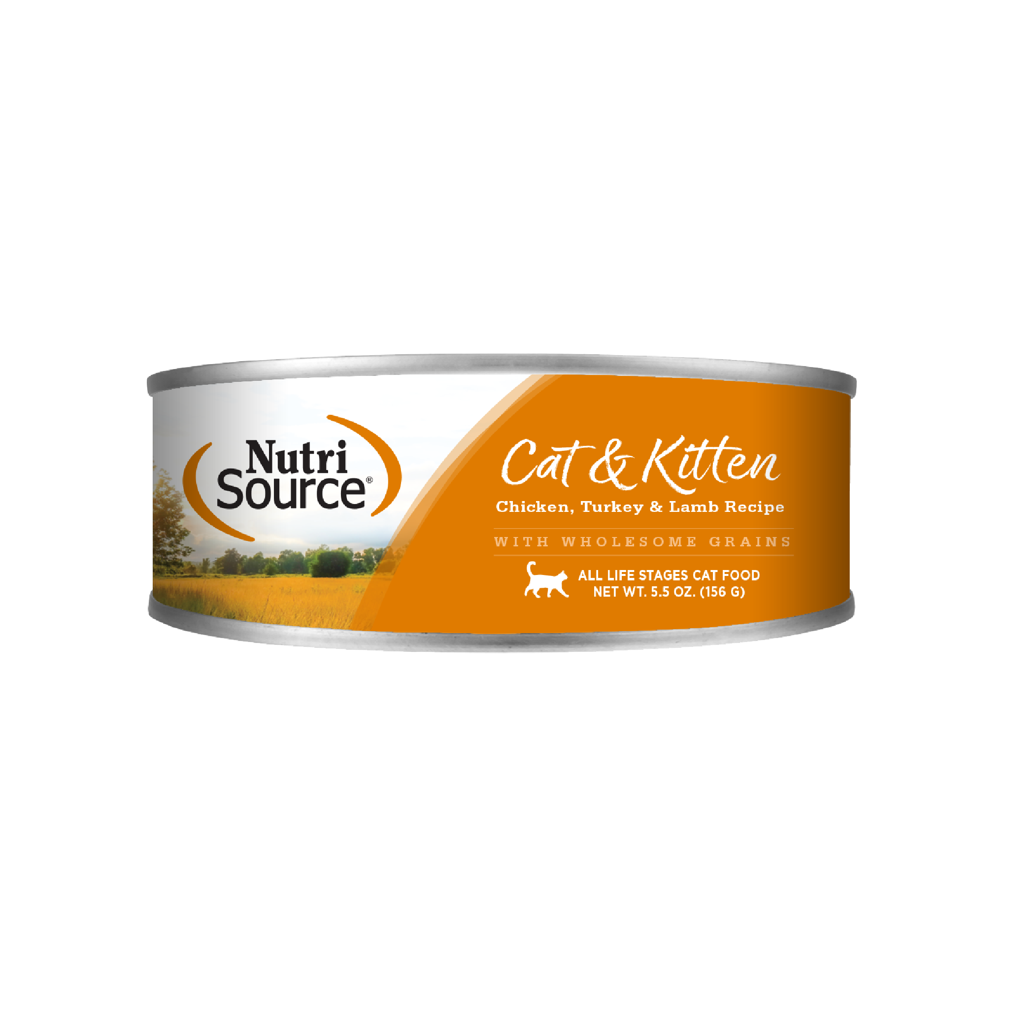 NutriSource Cat & Kitten Chicken, Turkey & Lamb Recipe - can front