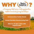 WHY NutriSource? - A company that cares; helping families, children and pets facing hardships.