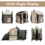 Pet Travel Backpack Tent for Cats and Small Dogs, Expandable 360° Ventilated Carrier for Car Trips, Camping and Home