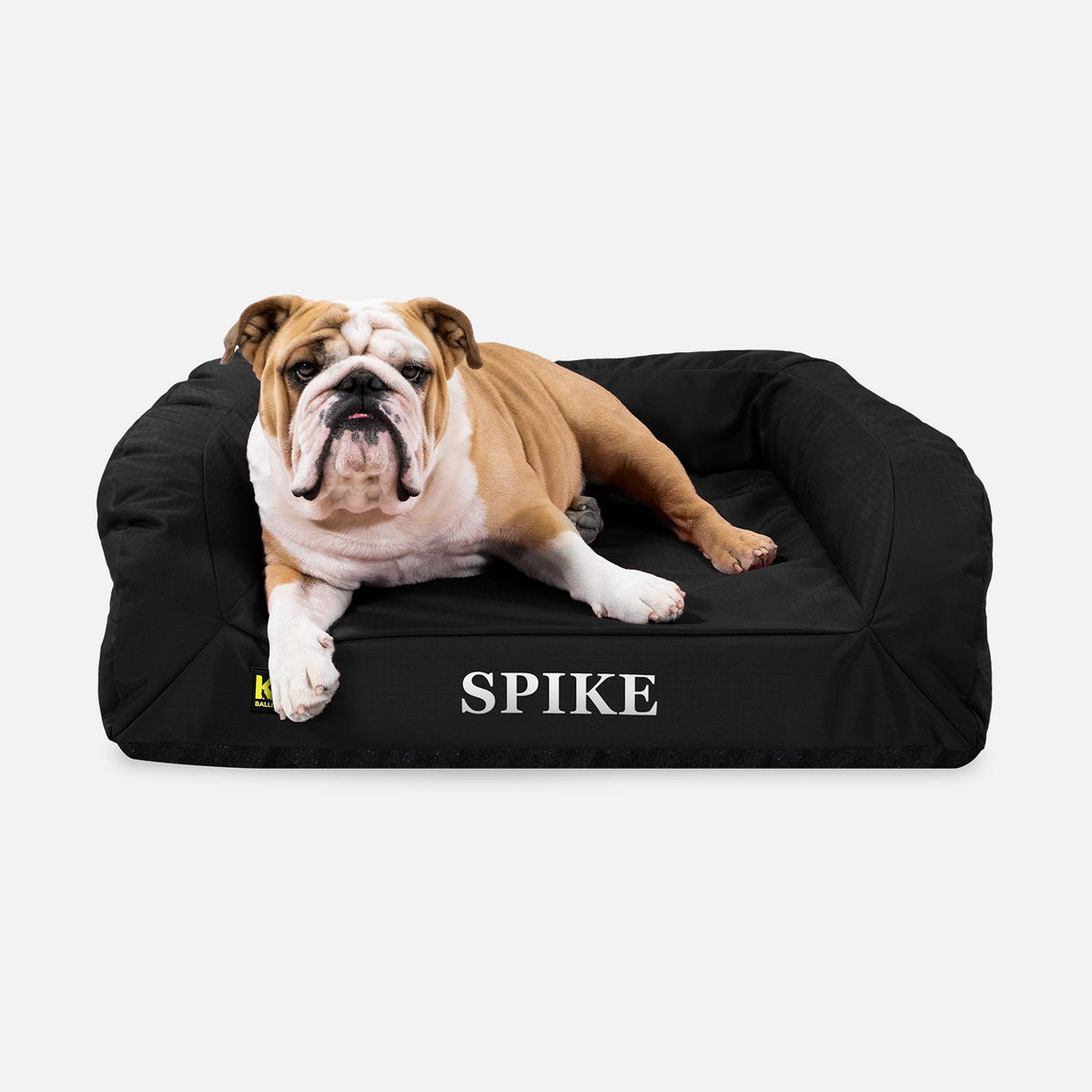 Orthopedic Rectangle Bolster Dog Bed, M / Obsidian Black