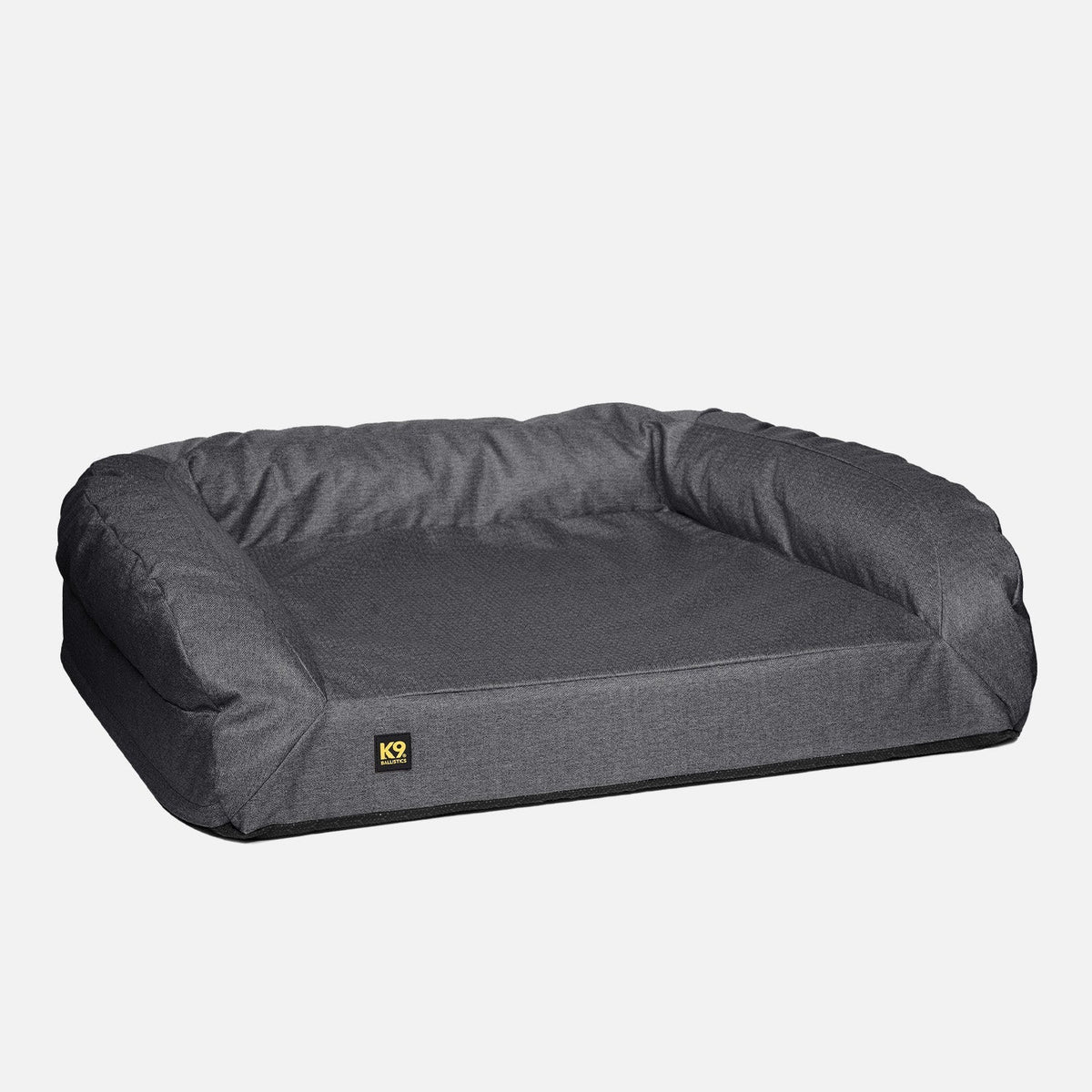 Orthopedic Rectangle Bolster Dog Bed, S / Titanium Premium Finish