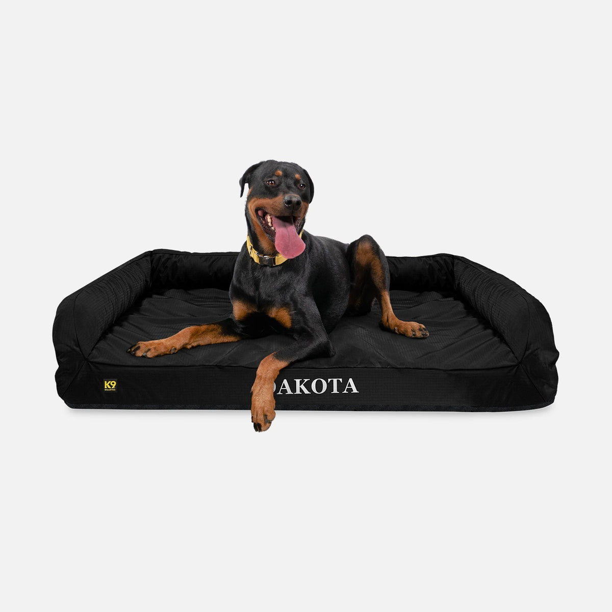 Orthopedic Rectangle Bolster Dog Bed, XL / Obsidian Black