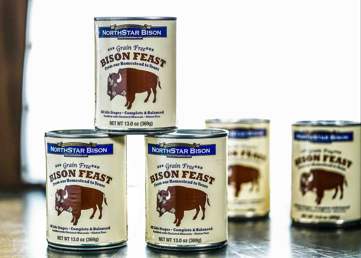 Bison Canned Dog Food 13 oz (1 can)