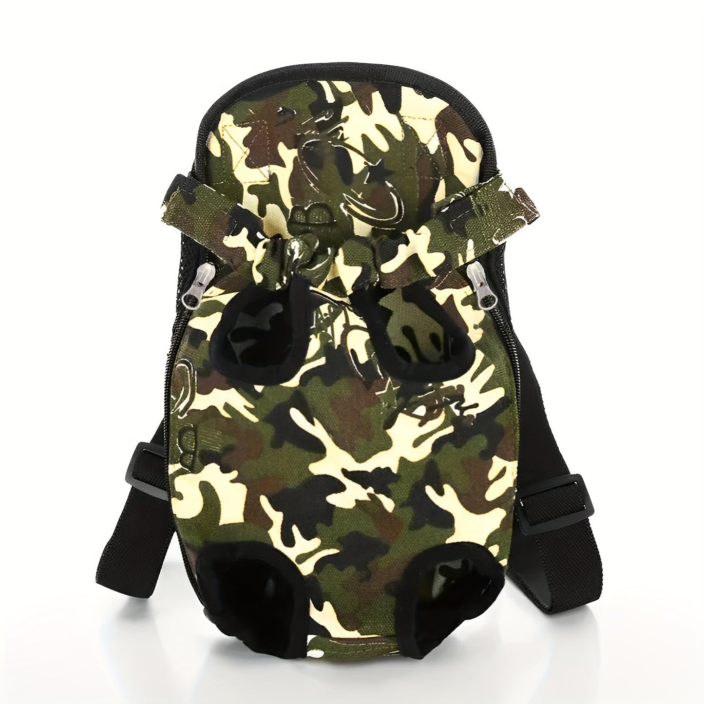 Dog Front Chest Carrier Backpack | Pet Carrying Bag for Small Dogs & Cats, Hands-Free Travel Hiking Cycling Outdoor Bag with Adjustable Straps, Breathable Mesh, Multi-Color & Multi-Size Options