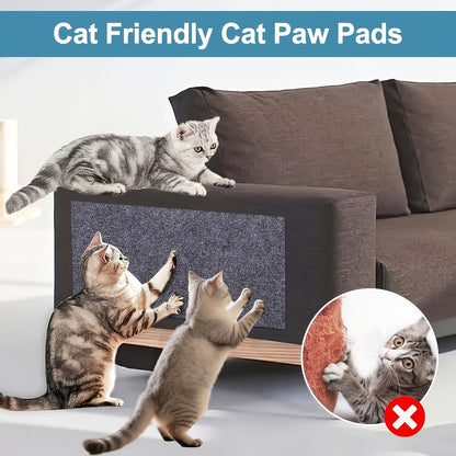 Cat Scratch Pad Self-Adhesive - Durable Cat Scratching Board for Sofa and Wall Protection, Anti-Scratch Furniture Protector Sticker for Indoor Cats, Long-Lasting Sisal Texture, Available in Dark Gray, Black, Light Grey