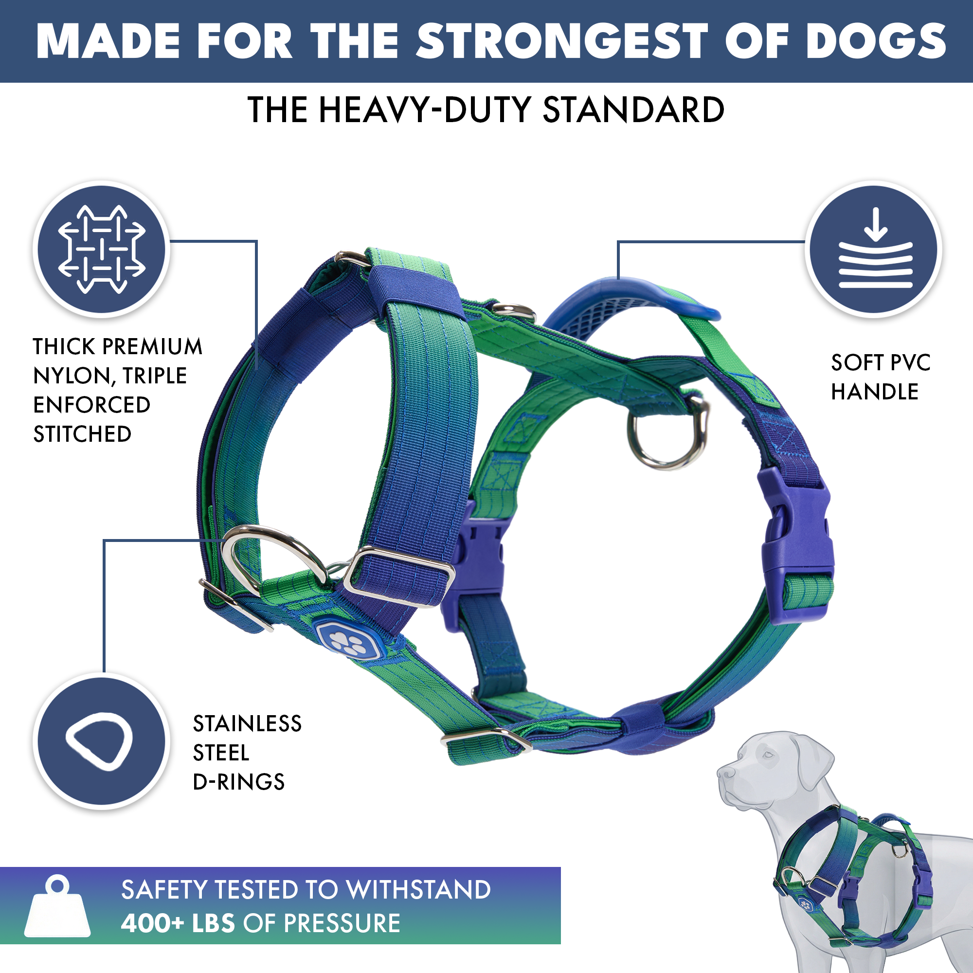 No-Pull Dog Harness Walking Set product image 16