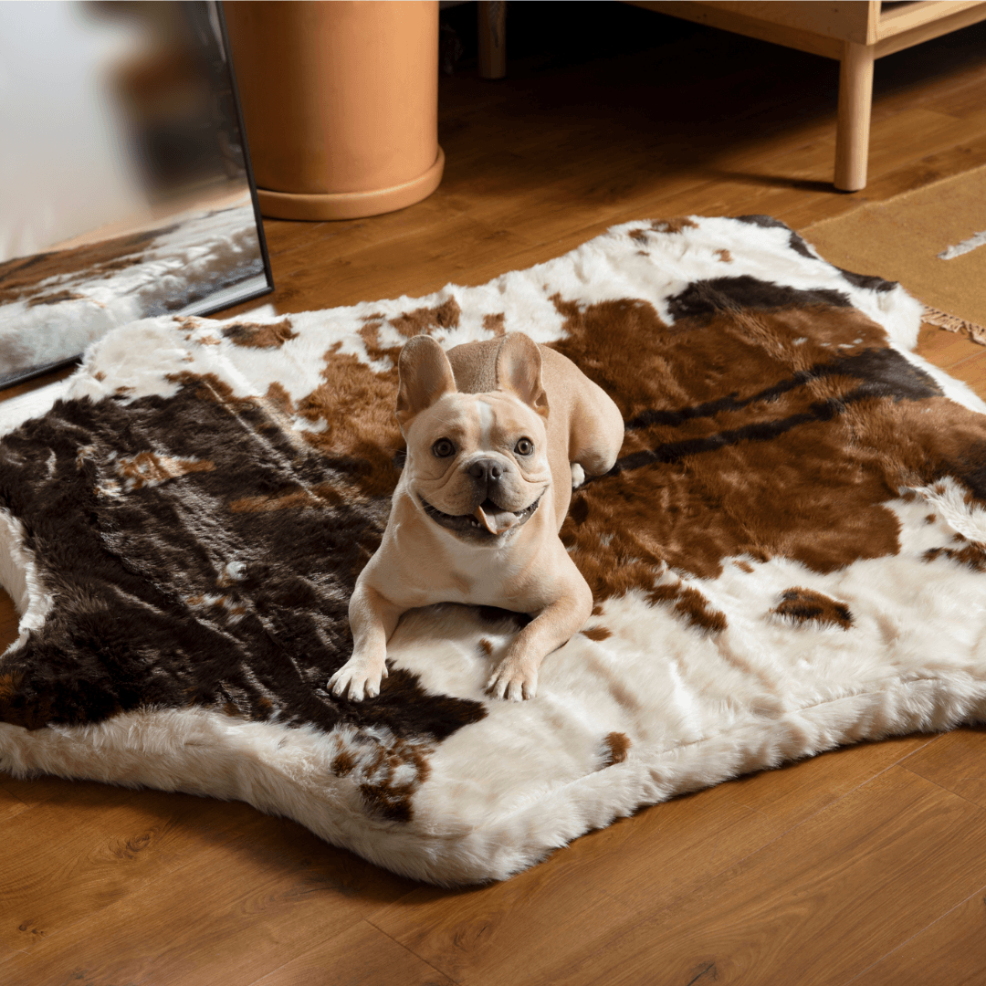 Faux Cowhide Memory Foam Dog Bed product image 3