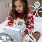 Cat Backpack Mini Calico Plush Kitty Bag for Teens, a Comforting Companion for Calm Moments Wherever You Go