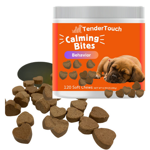 Dog Calming Chews 120ct | Natural Relaxation & Stress Relief Supplement for Dogs, Emotional Balance Support, Chill-Out Canine Soft Chews for Anxiety, Thunderstorms & Separation, 200g / 7.05oz