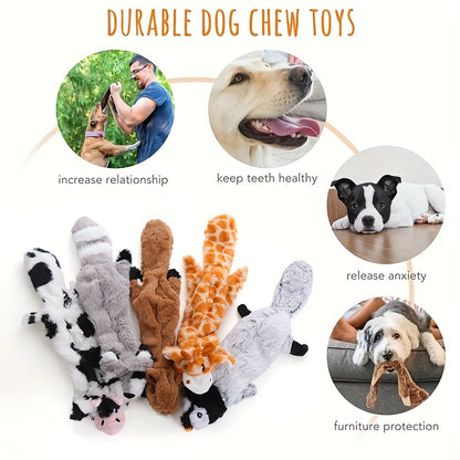 Squeaky Dog Chew Toys Set - Durable Interactive Rubber Chew Toys for Small Medium Large Dogs, Puppy Teething & Teeth Cleaning Toy Pack, Boredom Relief Pet Companion Gift
