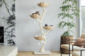 Four-Basket Cat Tree, Cotton White