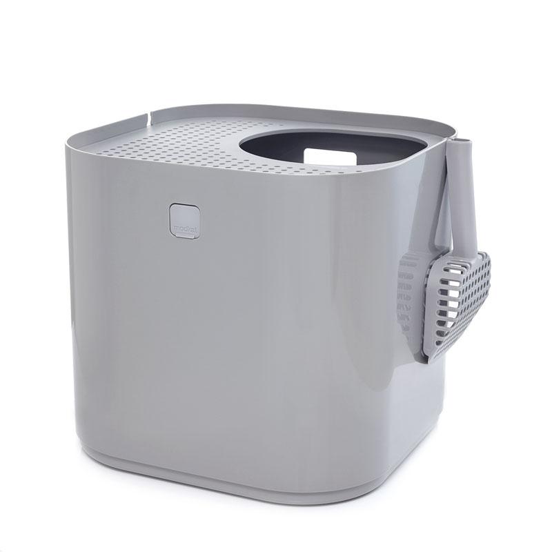 Top-Entry Cat Litter Box, Gray