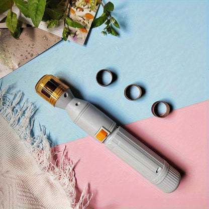 Pet Nail Grinder Electric Silent - Professional Low Noise Dog Cat Nail Trimmer with 3 Replacement Grinding Bands, Painless Paw Nail Polishing Tool for Small Medium Large Pets, White
