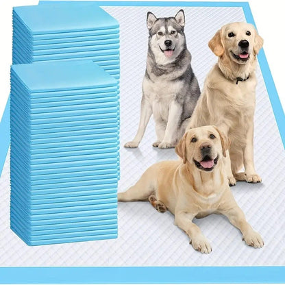 Disposable Dog Pads 24"x24" Bulk Pack - Super Absorbent Leak-Free Puppy Pee Pads with Odor Control for Indoor & Outdoor Use, 50 / 125 / 200 / 300 Count Options