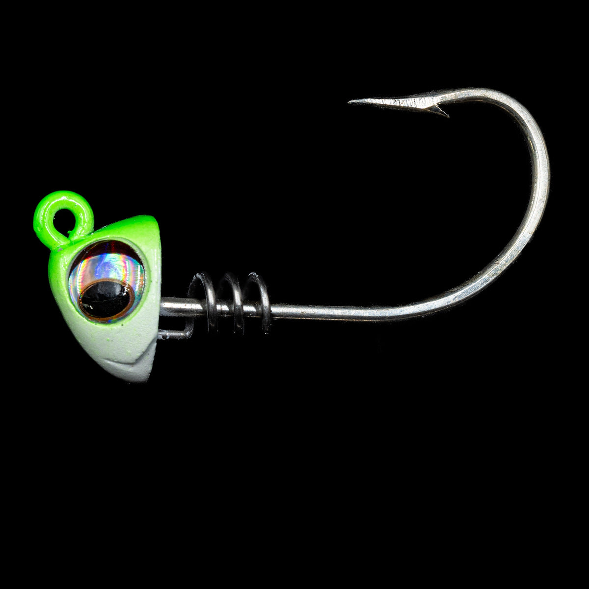 5-Inch Swimbait Jig Heads, Lead / Limesider / 3/4