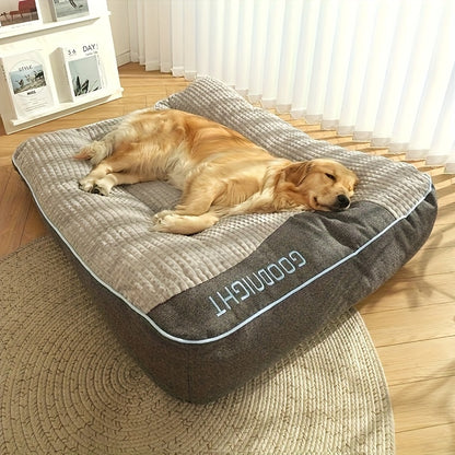 Plush Dog Crate Mat Luxury Sofa Bed - Ultra Soft All-Season Pet Mattress for Small Medium Large Dogs and Cats, Comfortable Cage Liner Kennel Pad for Various Breeds, Available in XL XXL XXXL