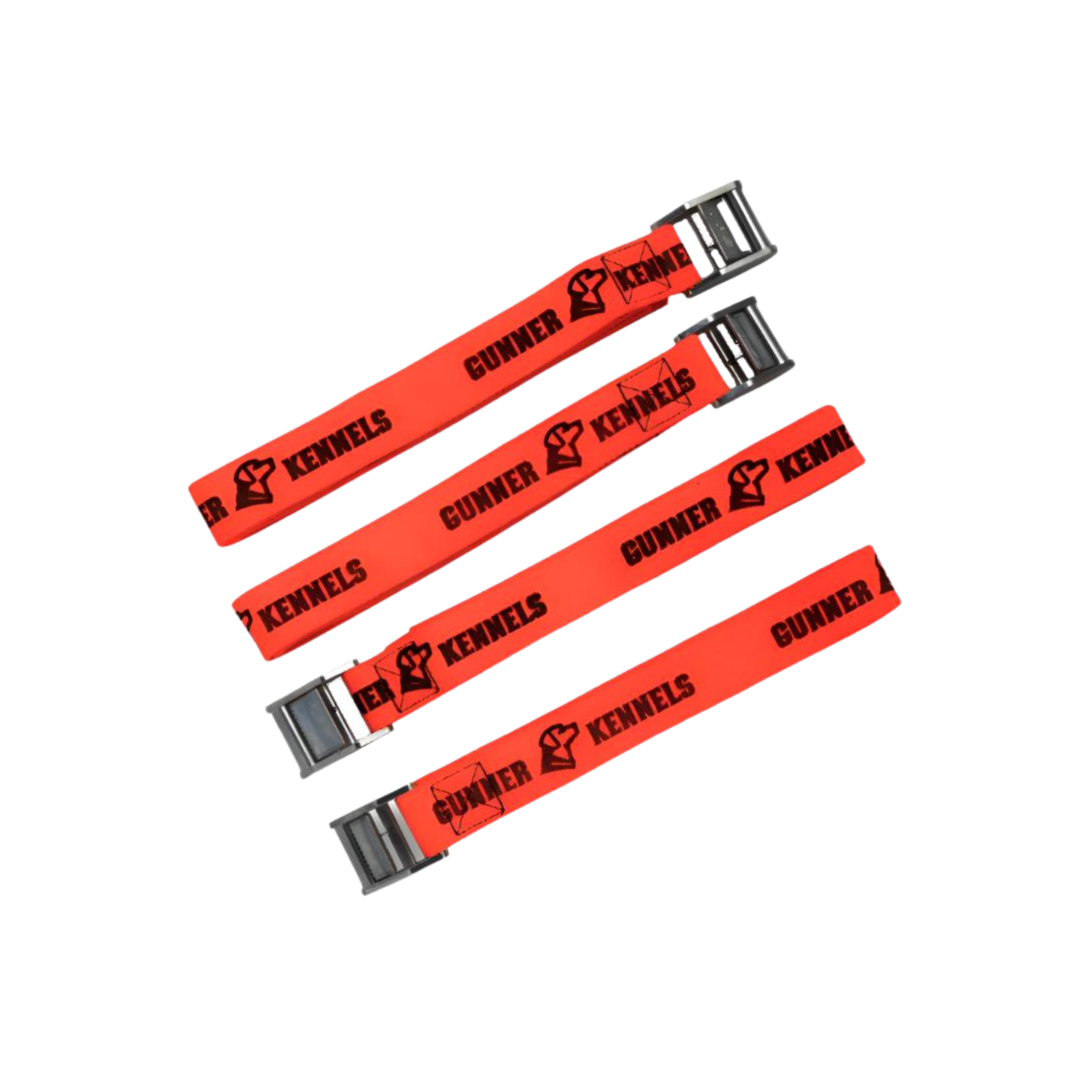Dog Crate Tie-Down Strap Kit, Blaze Orange / Traditional