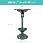 Solar Bird Bath with Planter product image 7