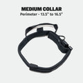 Padded Tactical Dog Collar Black - Medium (13.5" - 16.5")