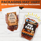 100% natural pig ears for dogs, all-natural single ingredient dog treats, no additives or hormones