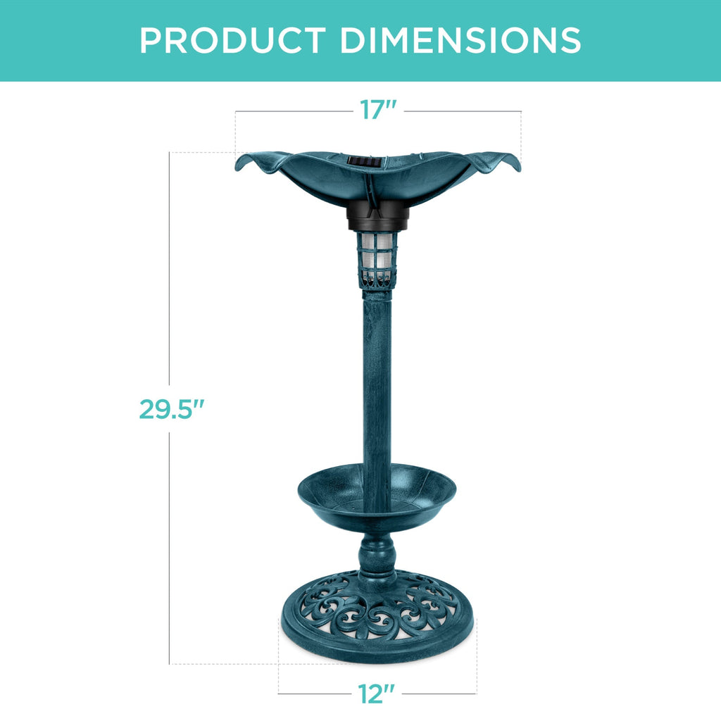 Solar Bird Bath with Planter product image 14