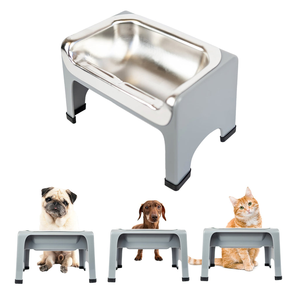 Elevated Stainless Steel Pet Bowl Set product image 1